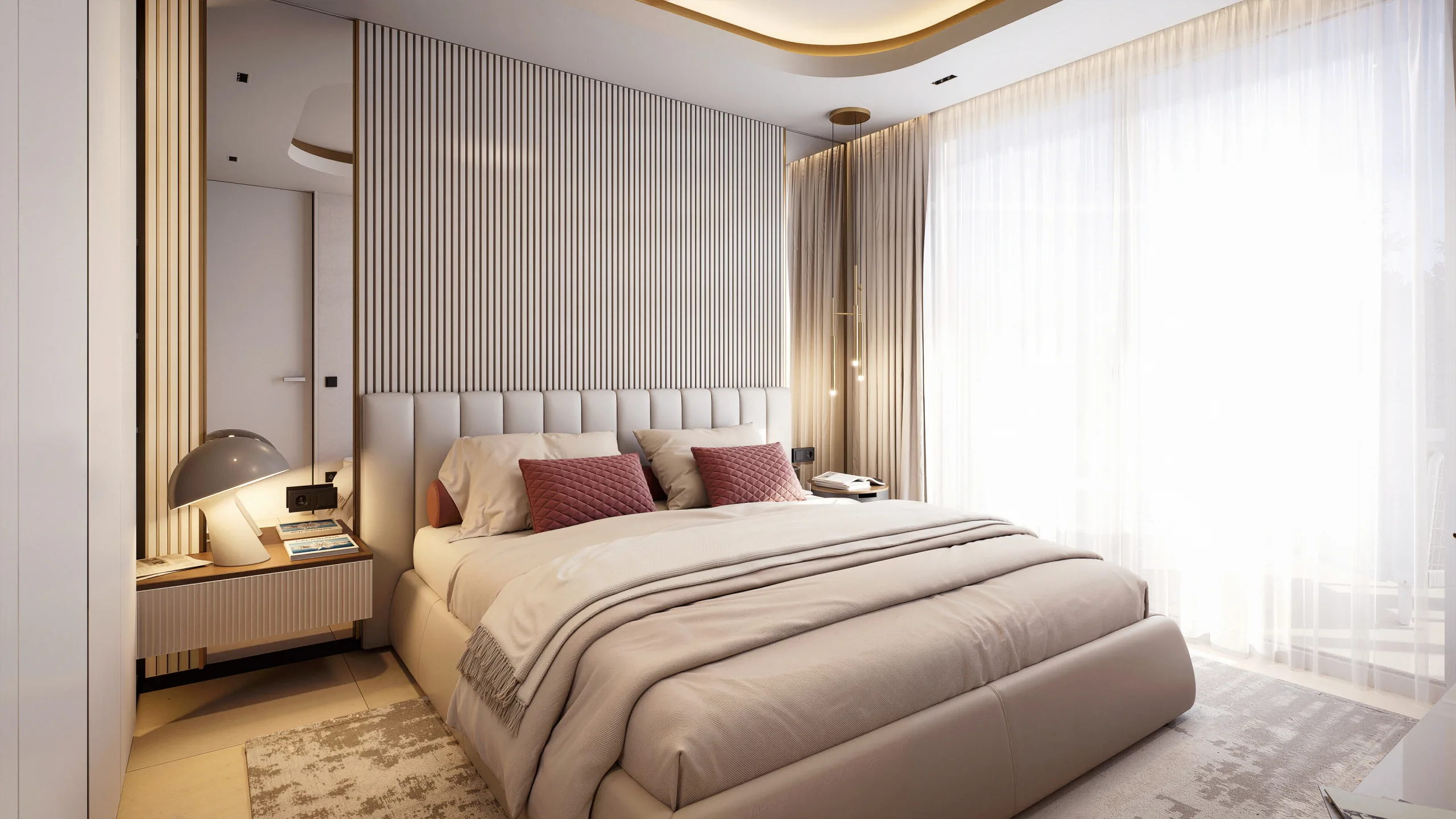 Vizualizace interiéru apartmánu na Costa del Sol ve Španělsku
