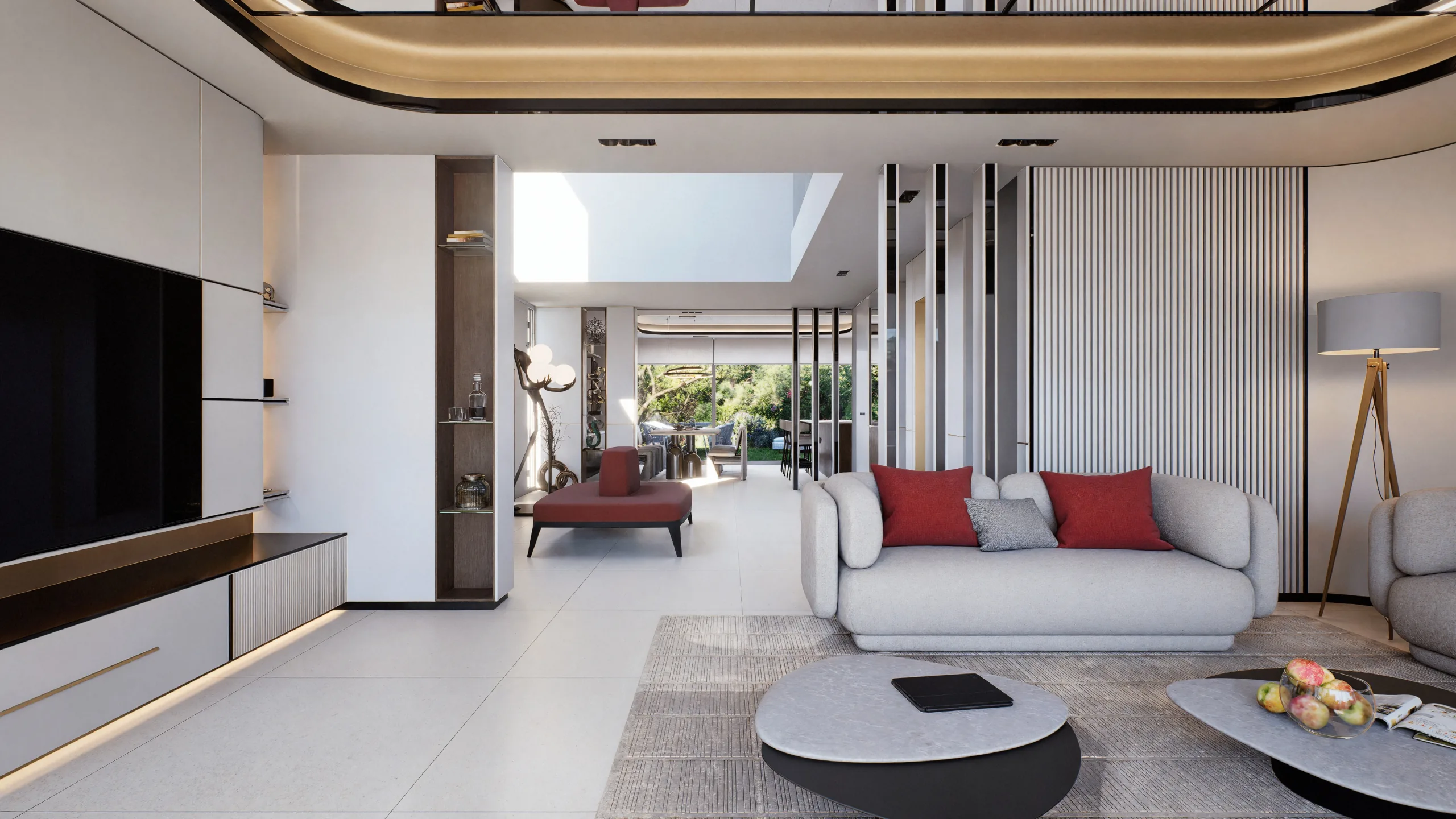 Vizualizace interiéru apartmánu na Costa del Sol ve Španělsku